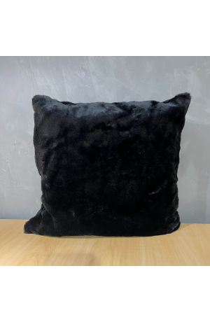 Capa de Almofada Aspen Lisa Preta