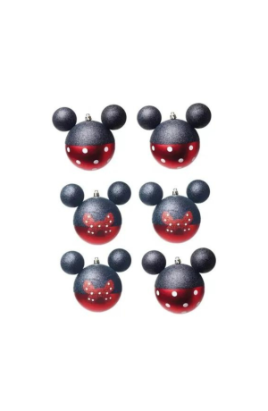 Bola Minnie Poa Preto com  Vermelho com 6 und (Disney)