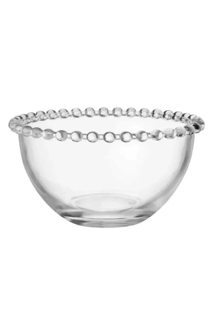 Tigela Borda com Bolinhas De Vidro 14x8cm