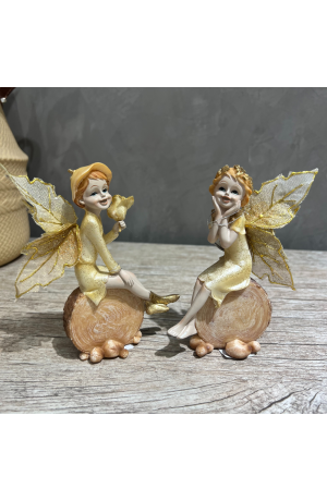 Enfeite Decorativo Fadinha de Resina