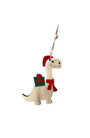 Enfeite para Pendurar  Dinossauro com Cachecol