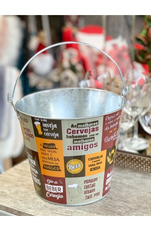 Balde 7,6L Alumínio Para Cerveja Mod.2