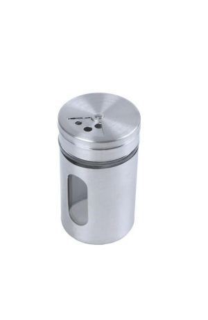 Porta Temperos de Inox 80ml - Saleiro/Pimenteiro