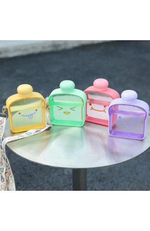 Garrafa Lilás de Plástico 380ml - Emoji