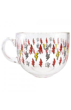 Caneca de Vidro Raios Coloridos 450ml