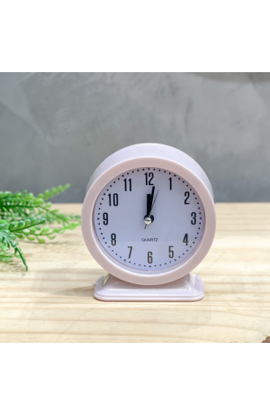 Relógio de Mesa Redondo - Rosa