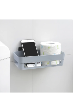 Suporte Organizador Cinza de Plástico