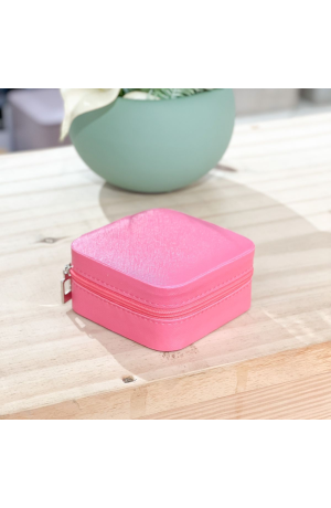 Porta Jóias Pink Portátil - 9,80cm X 5cm