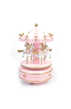 Carrosel Musical Rosa de Plástico