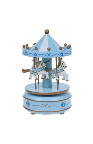 Carrosel Musical Azul de Plástico