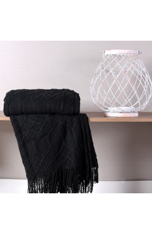 Manta Tricot Preto 1,27x1,52m