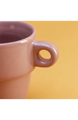 Caneca Roxa de Cerâmica - 90ml