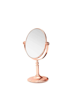 Espelho Rose de Mesa  Redondo C/ Aumento