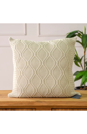 Capa de Almofada Tricot Refine Lua 45x45cm