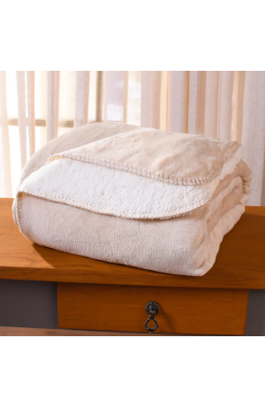  Manta Cobertor Sherpa Queen 2,20x2,40m Nude