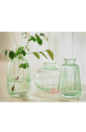 Vaso em Vidro Verde 11,5x7cm