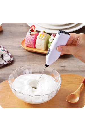 Mini Mixer Branco - 2 Pilhas 