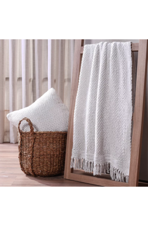 Manta Atacama 1,60x2,20m Branca