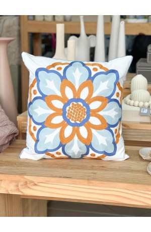 Capa de Almofada Bordada - 43cm X 43cm Mod 3