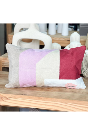 Capa de Almofada Bordada Retangular - 30cm X 50cm Mod 5