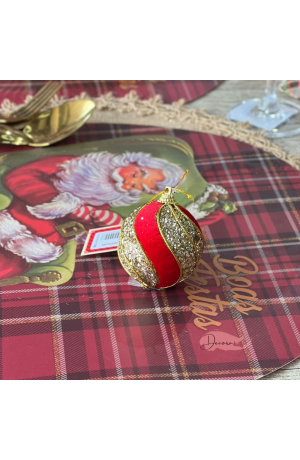 Bola Champagne com Glitter 6cm