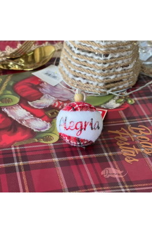 Bola de Natal Xadrez 