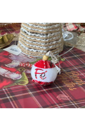 Bola de Natal Xadrez 