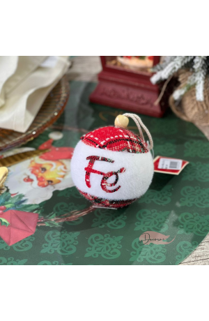 Bola de Natal Xadrez 