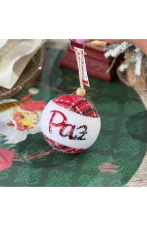 Bola de Natal Xadrez 