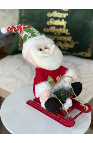 Enfeite de Natal Noel no Treno Decorativo - 40cm