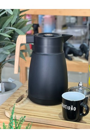 Garrafa Térmica Preta Clássica 1L