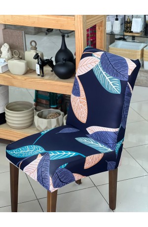 Capa de Cadeira Floral em Poliéster - 40cmX50cm / 45cmX65cm