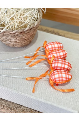 Kit 4 Ovinhos de Páscoa Laranja 21cm