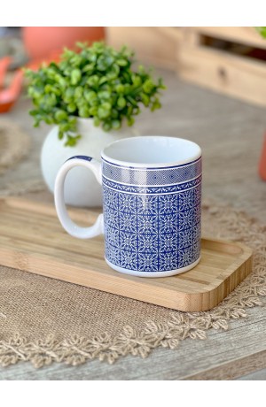 Caneca de Cerâmica Azulejo Português 330ml  - Mod. 3