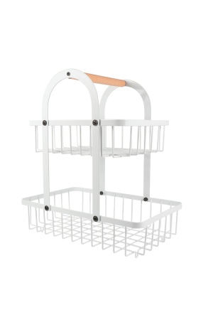 Fruteira Branca de Metal