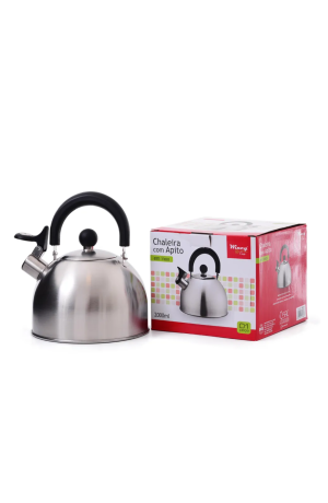 Chaleira de Inox 2L com Apito