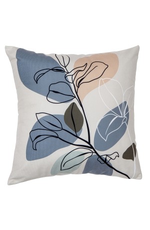 Capa de Almofada Floral Dalia / 43cm X 43cm - Mod. 1