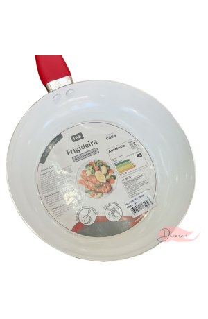 Frigideira Antiaderente Vermelha - 22cm