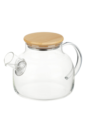 Chaleira de Vidro Borosilicato c/ Bico Coador - 1000ml