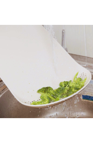 Tabua c/ Escorrerdor 2 em 1 de Plástico - Branca 38cm X 24cm