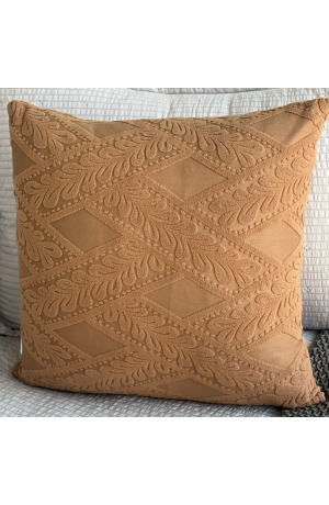 Capa de Almofada Marrom Losangos  - 44cm X 44cm