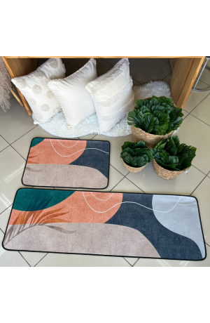 Kit Passadeira / Tapete de Cozinha 2 Peças - Mod.4