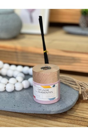 Difusor P/ Ambientes de Vidro - Rosa 120ml