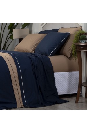 Lençol Avulso 200 Fios Colorlife Queen Azul Marinho