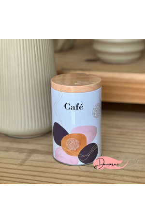 Pote de Metal Redondo Café - 40g 9cm x 14,7cm