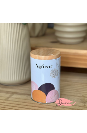 Pote de Metal Redondo Açúcar  - 40g 9cm x 14,7cm
