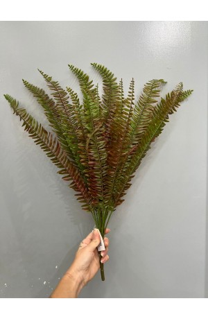 Buquê de Samambaia Vermelho com Verde - 58cm ( Artificial )