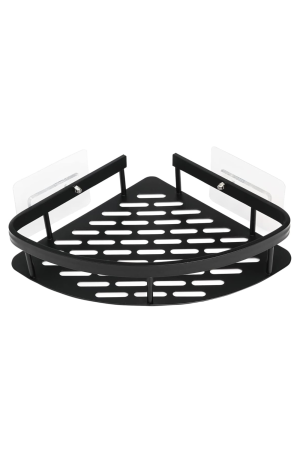 Prateleira Preta Organizadora de Plástico - 4,5cm x 21cm x 21cm