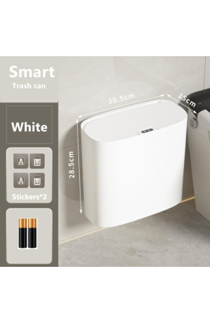 Lixeira Inteligente Oval 14 Litros - Branca