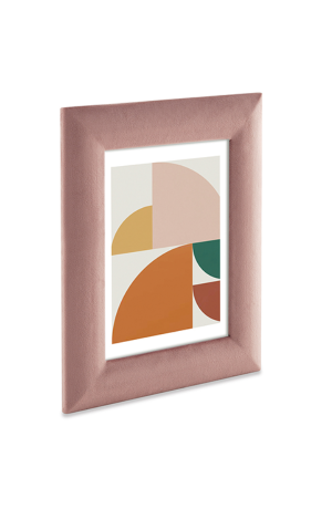 Porta Retrato Rosa em Veludo - 15X20